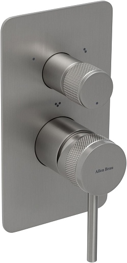 Allen Brau Смеситель для ванны Priority 5.31A11-BN (с внутренней частью, 3 выхода) никель – фото-1